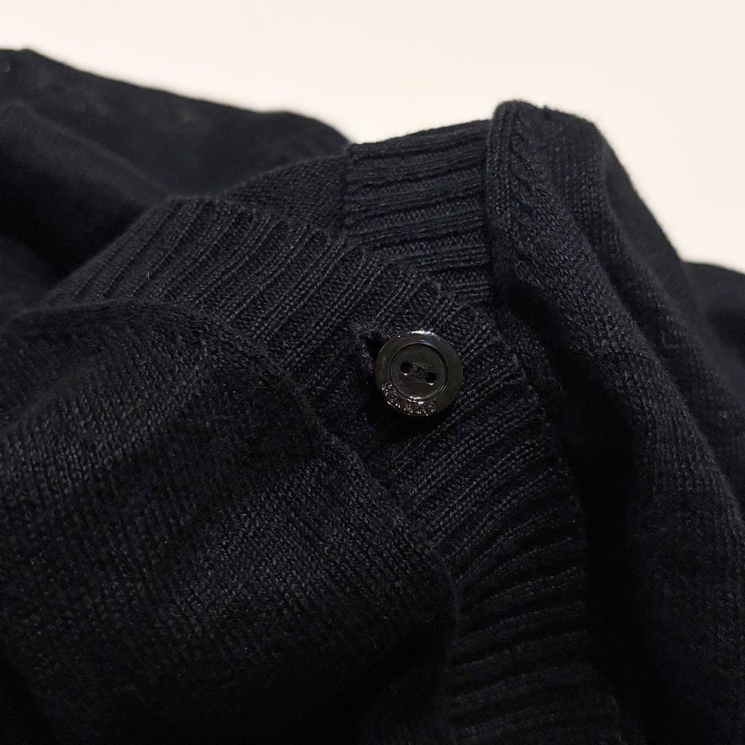 美品✨Max Mara 白タグ リネンニットカーディガン ブラック M