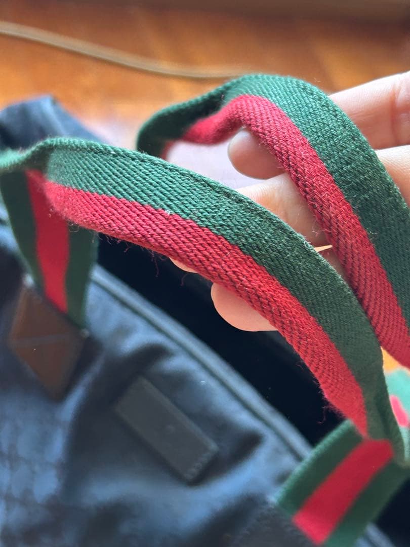 258ヴィンテージ　Gucci ボストンバッグ ブラック