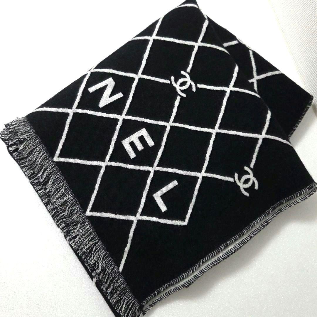 新品未使用 CHANEL シャネル マフラー ストール スカーフ リバーシブル