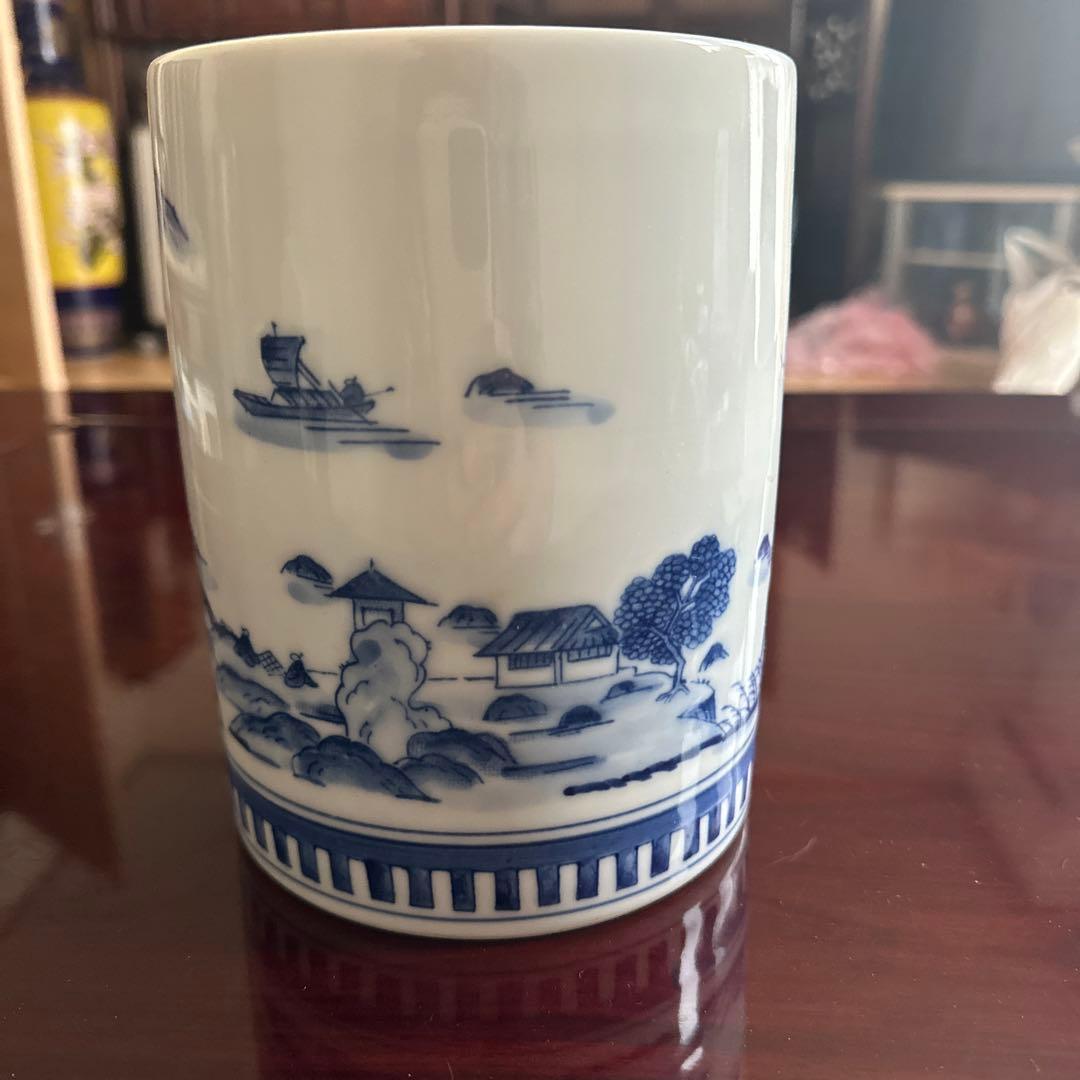 清水焼　京焼　染付　水指
