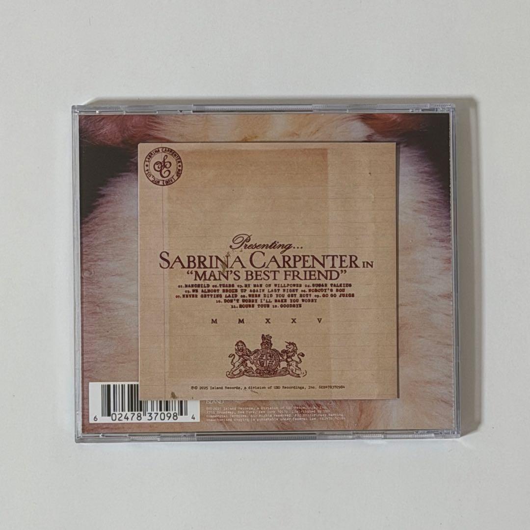 Man's Best Friend　直筆サイン入りCD