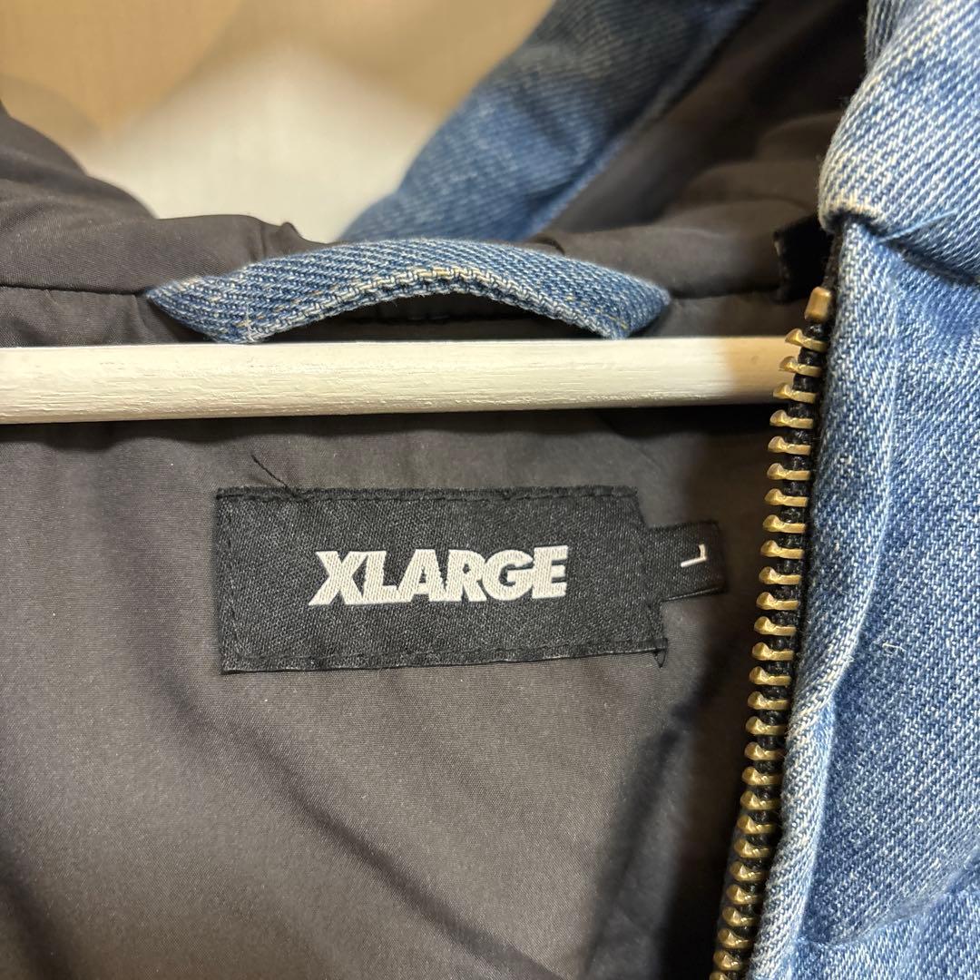 エクストララージ XLARGE アウター　インディゴ 中綿　デニム　インディゴ