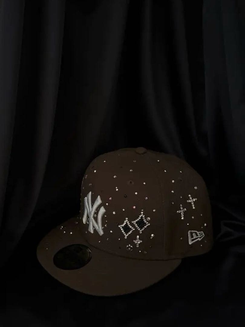 New Era 59FIFTY ジュエルキャップ　ブラウン７3/8
