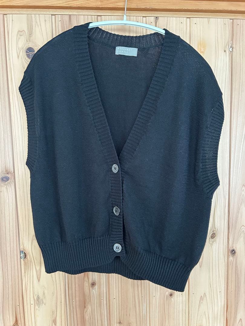 マーガレットハウエル　MARGARET HOWELL　22SS　ニット　ベスト