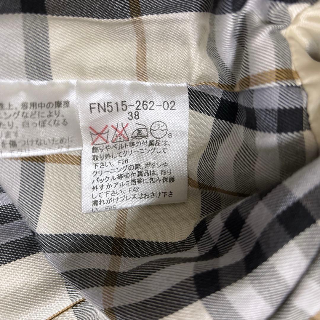 バーバリーブルーレーベル トレンチコート Mサイズ ベージュ ノバチェック