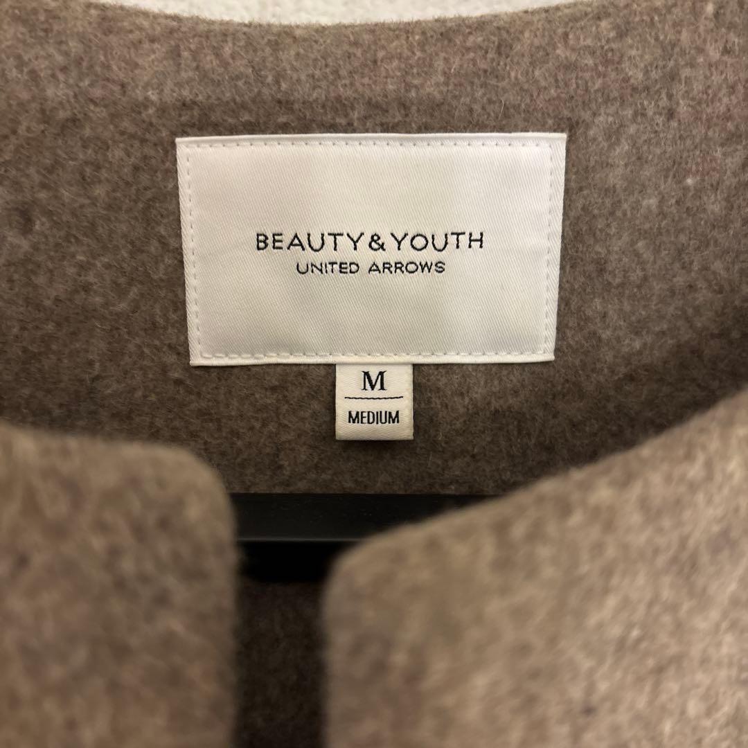 美品　BEAUTY&YOUTH ブラウンロングコート M