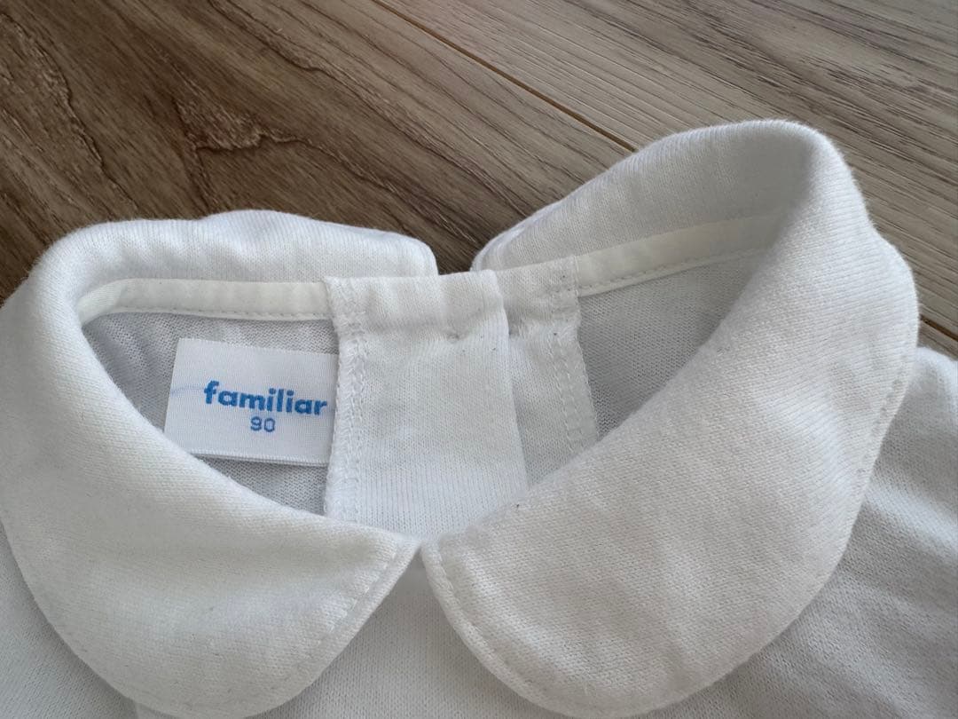 familiar 半袖ワンピース　XFチェック切替　90cm