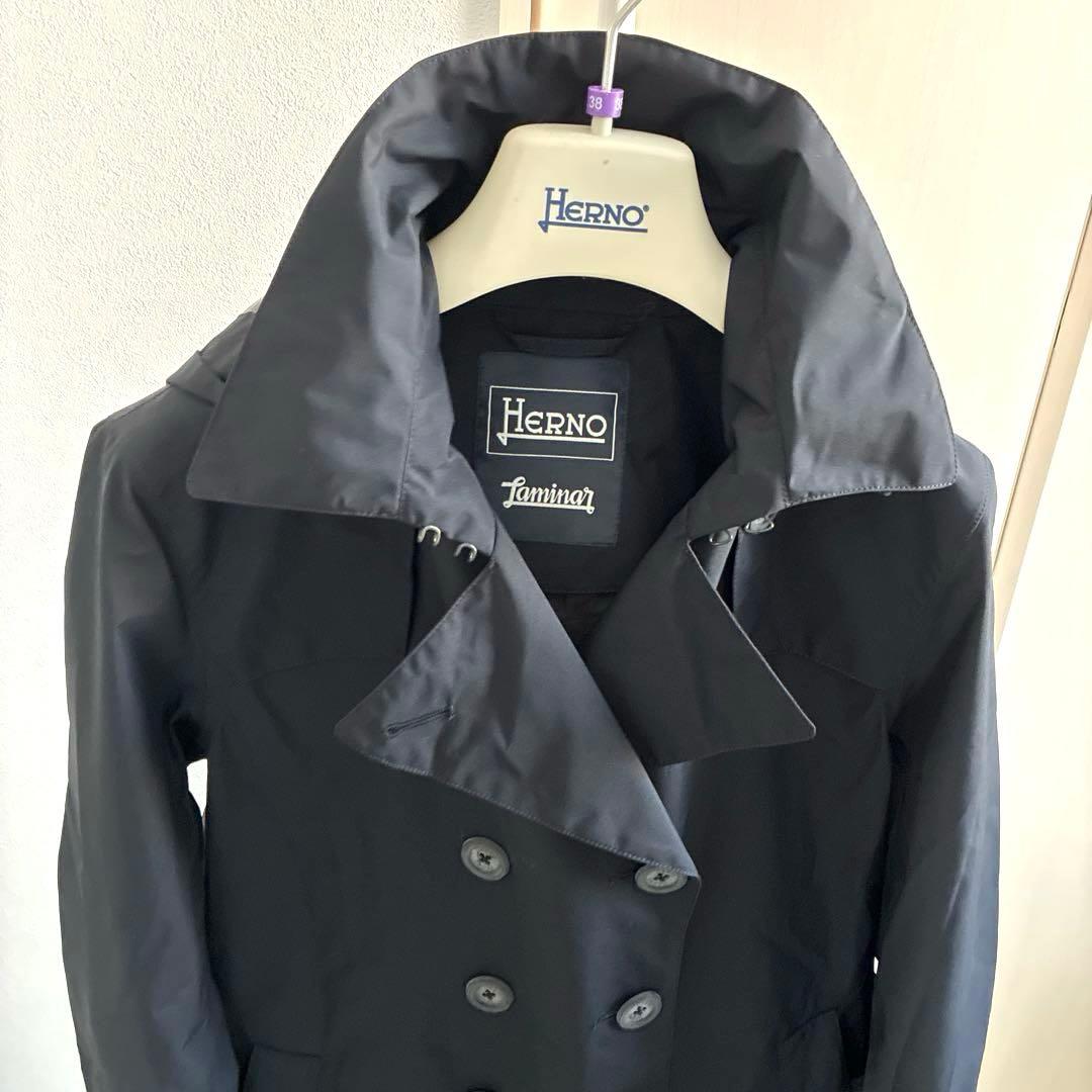 【試着のみ】Hernoラミナートレンチコート42 GORE-TEX