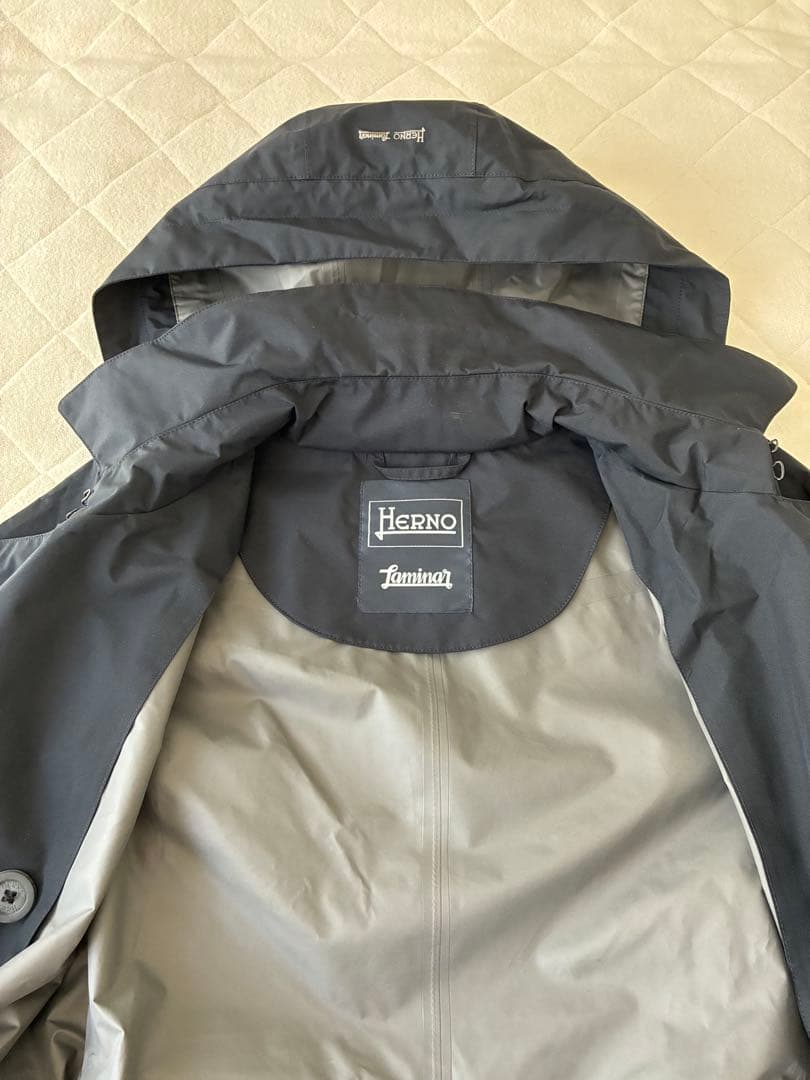 【試着のみ】Hernoラミナートレンチコート42 GORE-TEX
