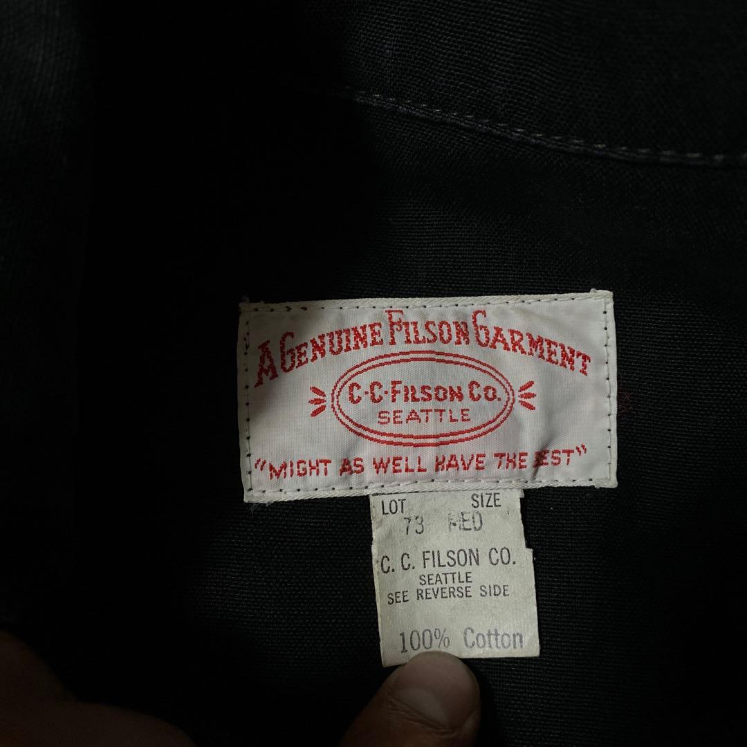h*t様 ビンテージC.C. Filson Co. ブラックハンティングジャケッ