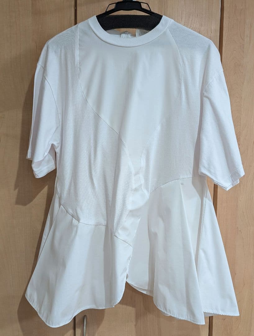 トップス ENFOLD PETAL-HEM T-SHIRT