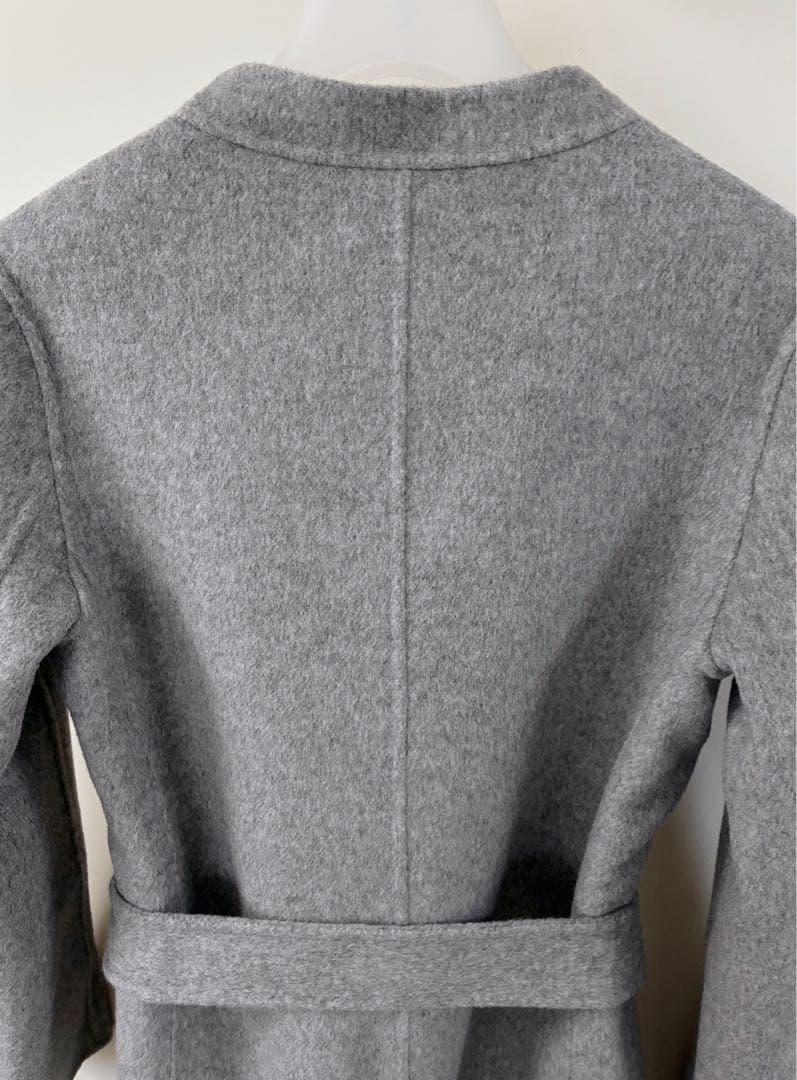 定価18.5万 上質 MADISONBLUE ノーカラーコート グレー 00