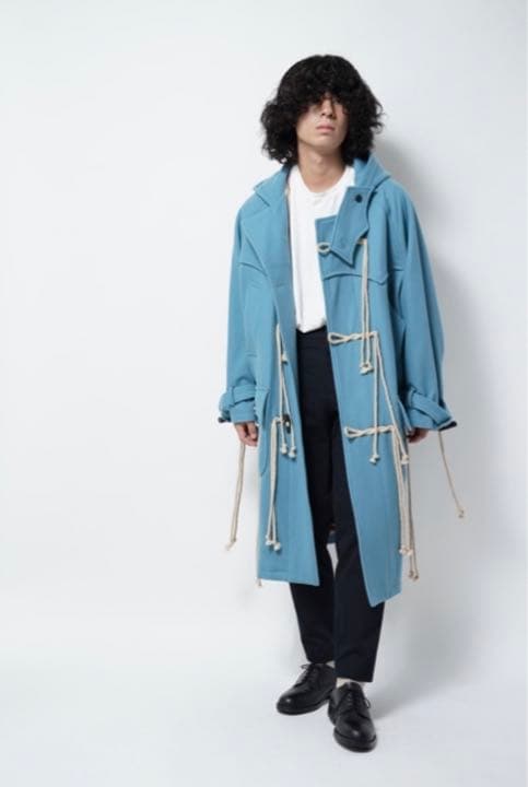 ジャケット・アウター SUGARHILL / CORDED DUFFLE COAT (BLUE)