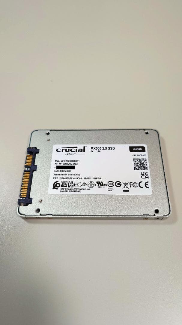 Crucial SSD 1000GB 1TB MX500 2.5インチ