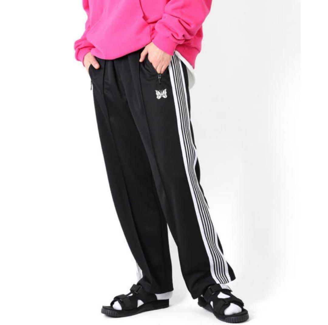 needles freaksstore トラックパンツ ブラック　ストレート M