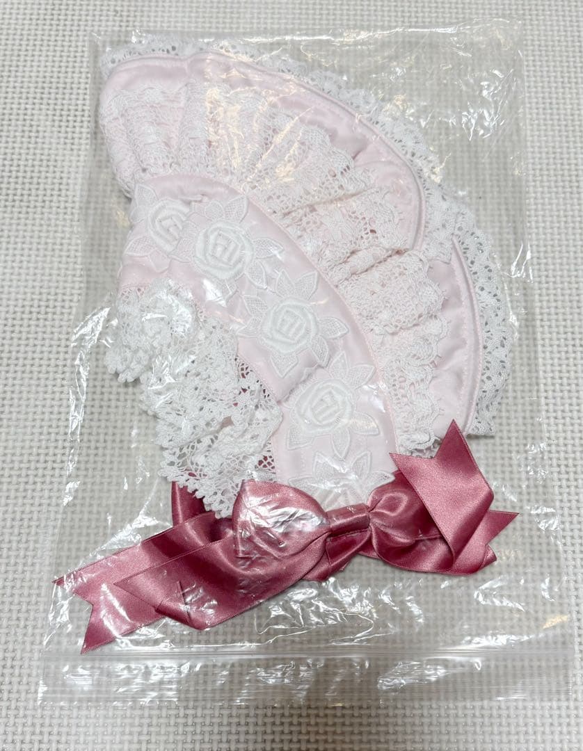 BABY エリザベスボンネット　ピンク 新品