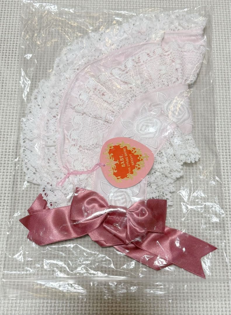 BABY エリザベスボンネット　ピンク 新品