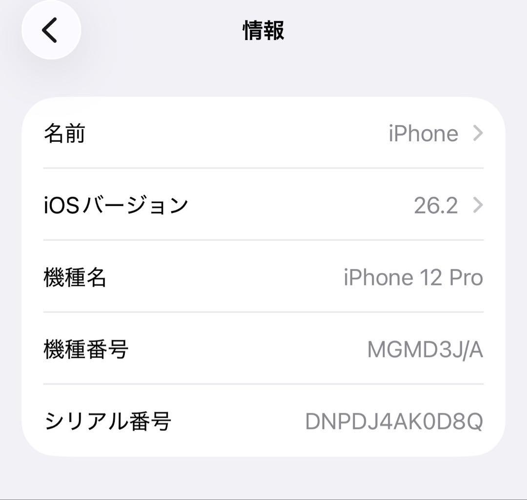 【美品】iPhone12 Pro 256GB パシフィックブルー SIMフリー