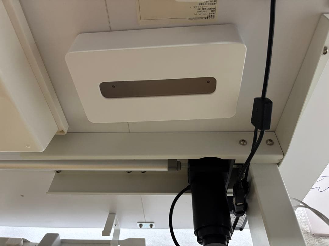 Alebert 電動昇降デスク ホワイト140×70×72~116 おまけ付き