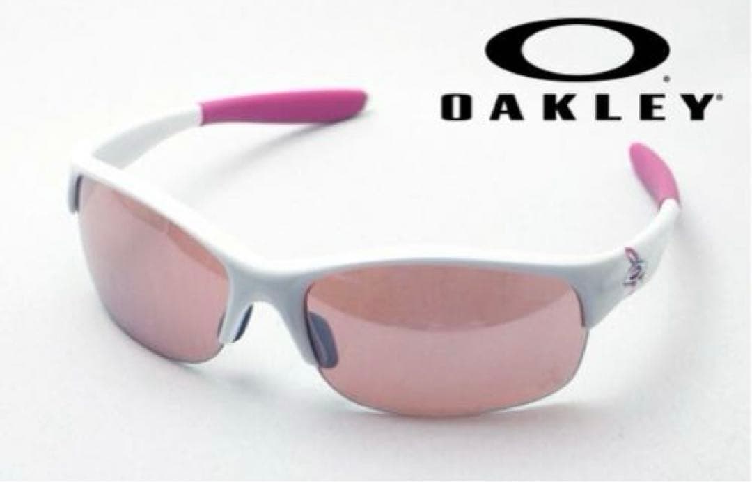 ららぽーと横浜正規店購入　OAKLEY ホワイト/ピンク サングラス新品箱付き
