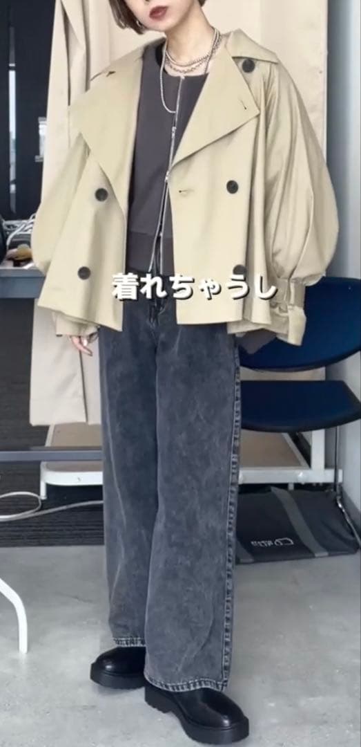 【WEB限定】キャンディースリーブショートトレンチコート