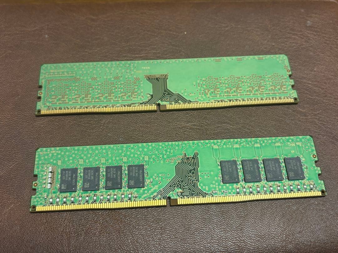 サムスン　メモリ　DDR4　PC4-3200 16GB × 2枚