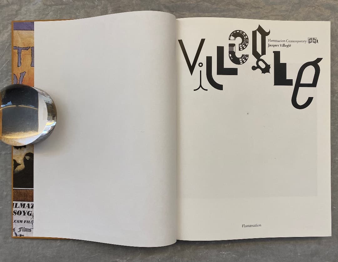 洋書希少）Jacques Villeglé, Flammarion, 2007。