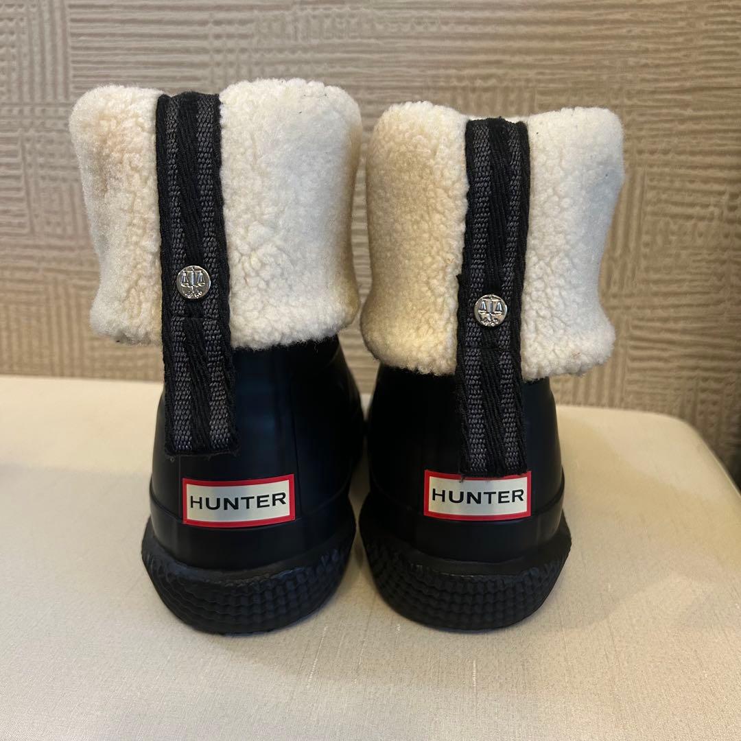 【美品】HUNTER☆ SHERPA WEBBING BOOT レインシューズ