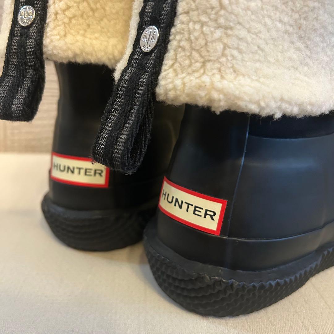 【美品】HUNTER☆ SHERPA WEBBING BOOT レインシューズ