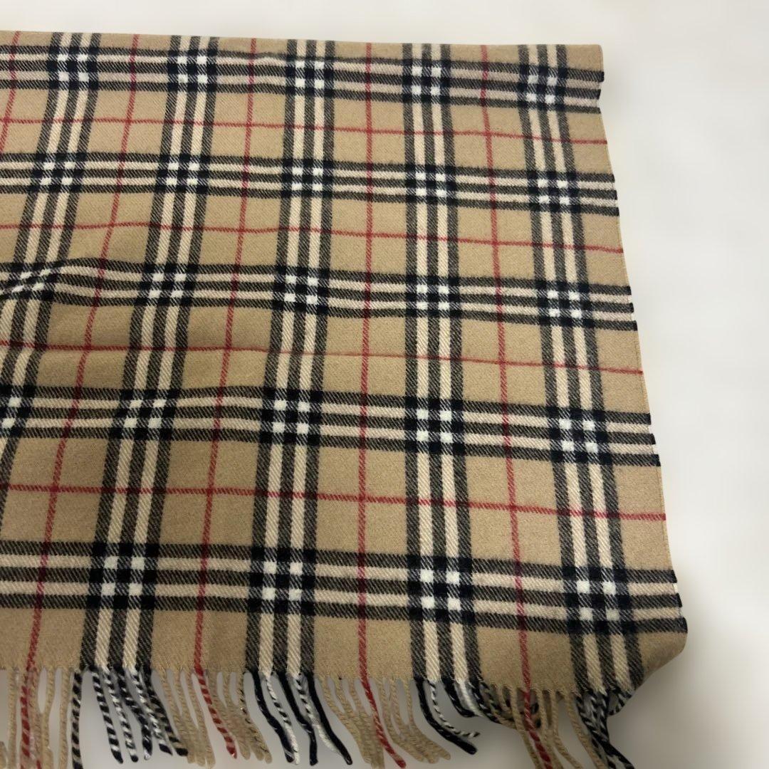 【極美品】バーバリー　膝掛け　65×120cm ウール　ノバチェック