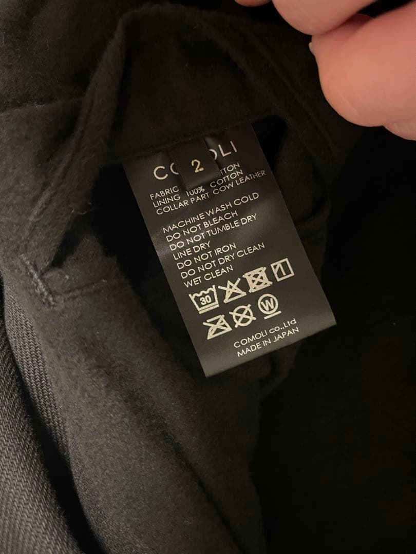 ジャケット・アウター COMOLI DENIM LEATHER WORK JACKET 25aw 2