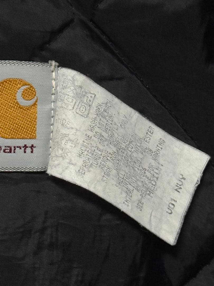 90s Carhartt カーハート ネイビー ダックベスト 腰ゴム