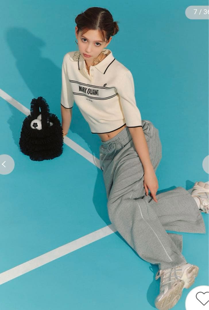 【LILY BROWN×MARY QUANT】ポロニットプルオーバー