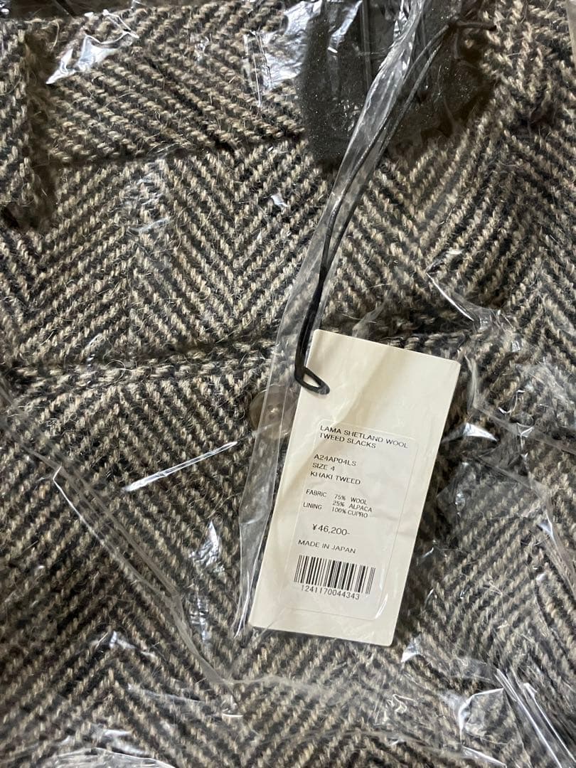 AURALEE LAMA SHETLAND WOOL TWEED セットアップ