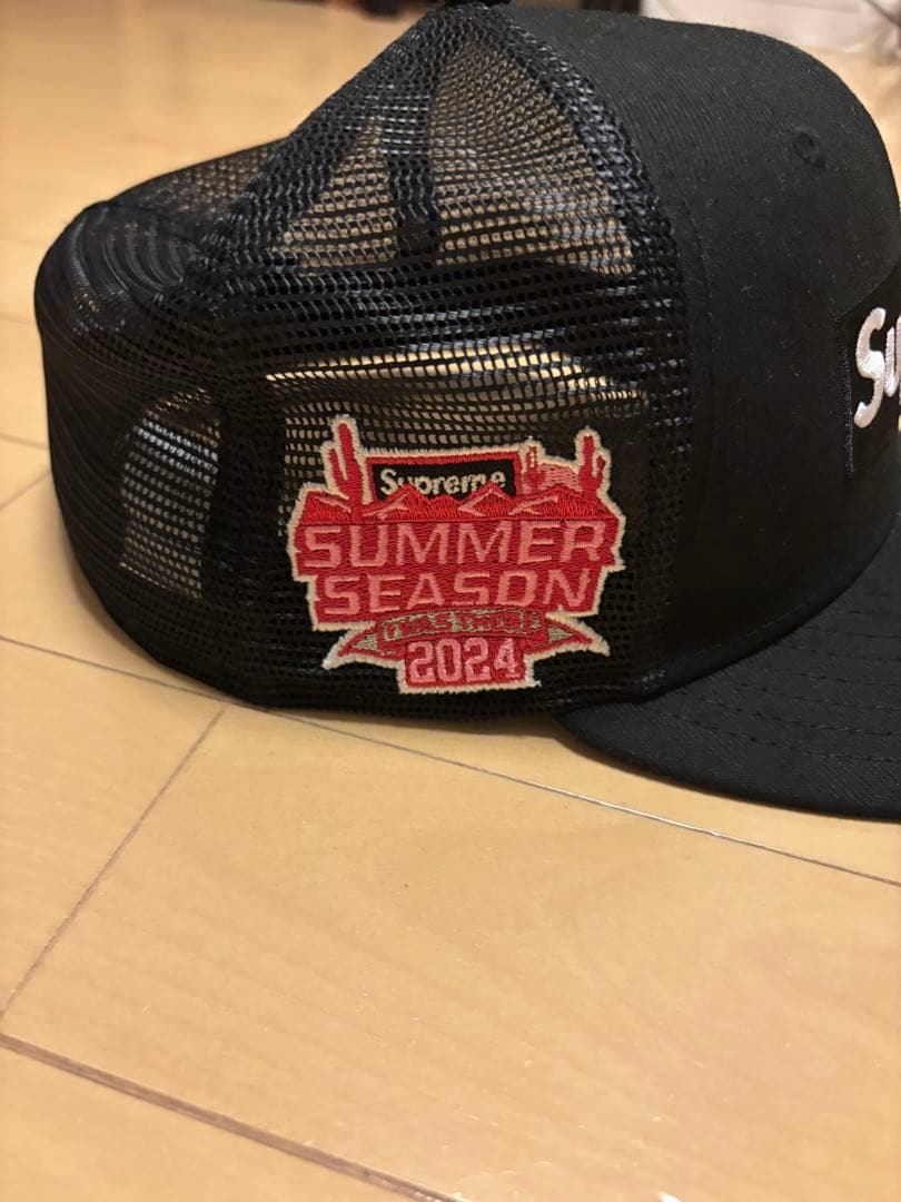 Supreme NEWERA キャップ 1/2 ワッペン