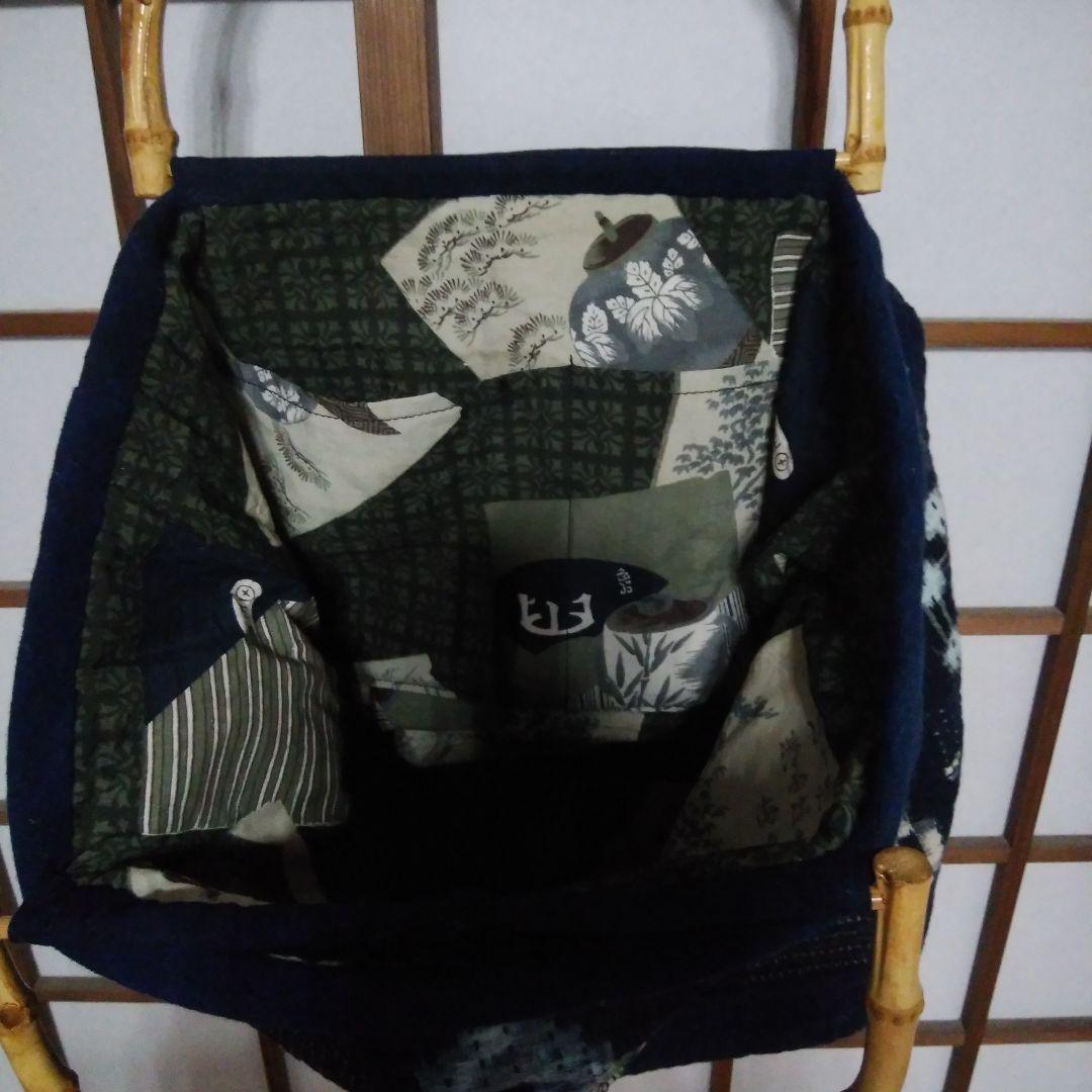古布刺し子 ボストンバッグ ハンドメイド
