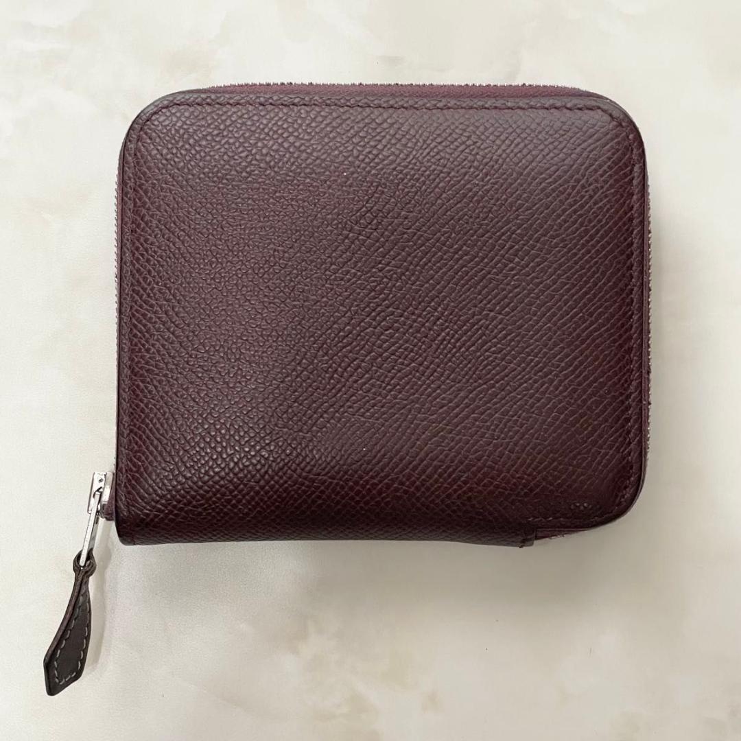 HERMES 財布 アザップシルクインコンパクト ボルドー コンパクトウォレット