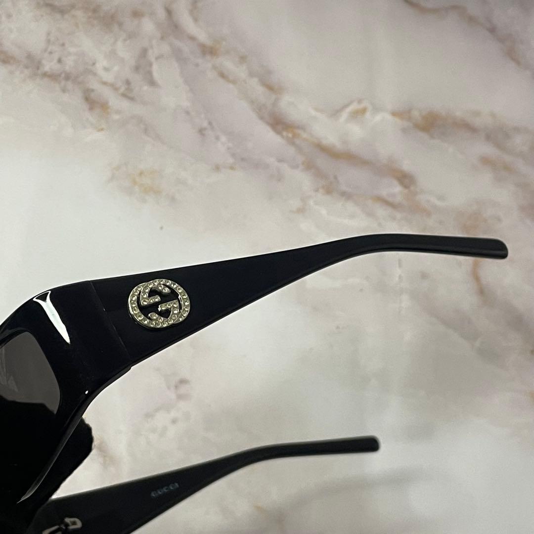 GUCCI スクエア y2k Gロゴ モード サングラス ケース付き レア
