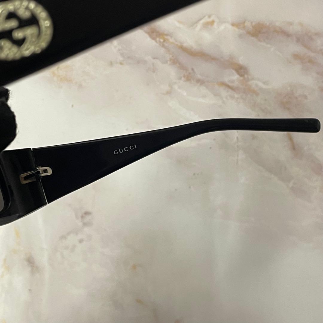GUCCI スクエア y2k Gロゴ モード サングラス ケース付き レア