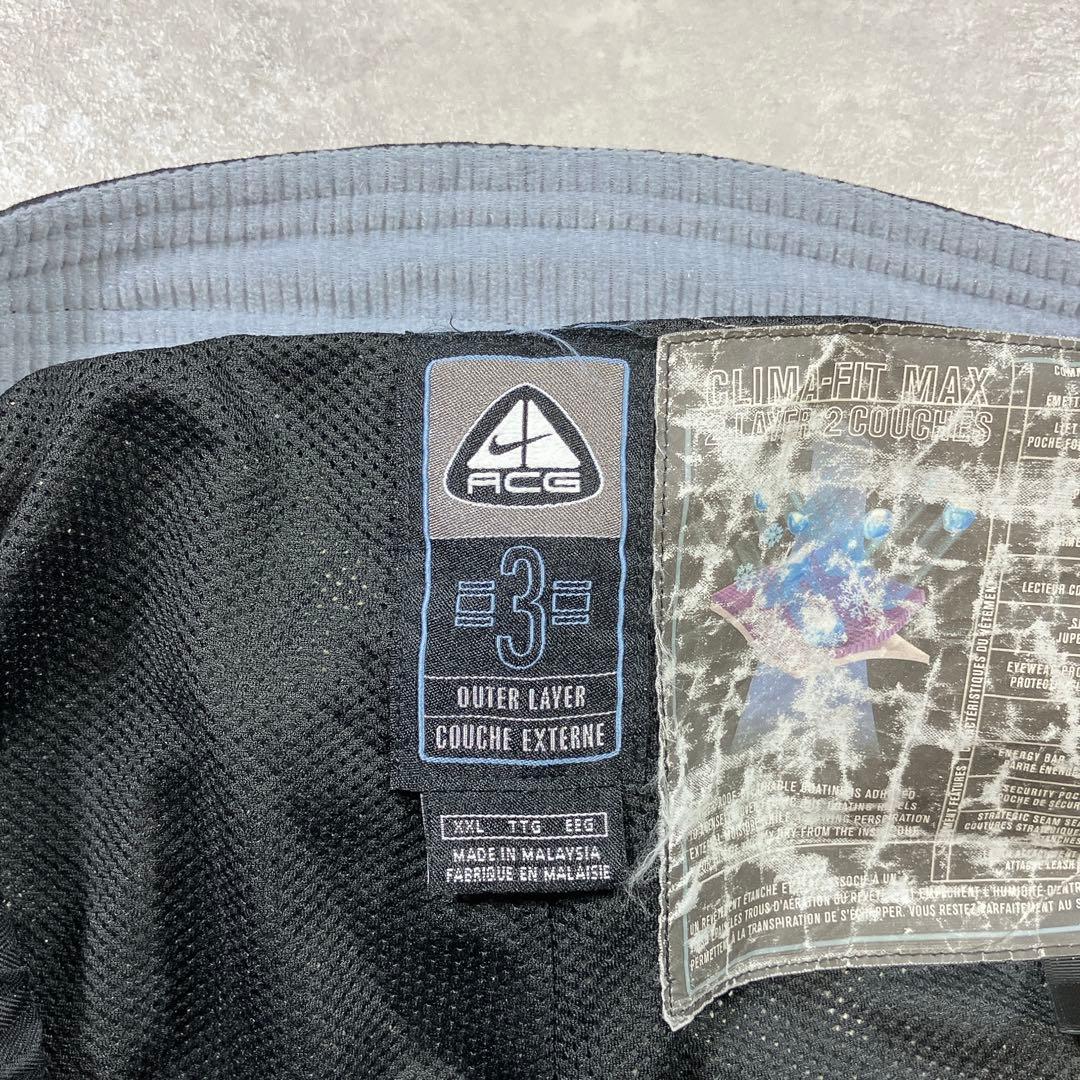 90s 00s NIKE ACG 極太ナイロンパンツ テック スキー ブラック