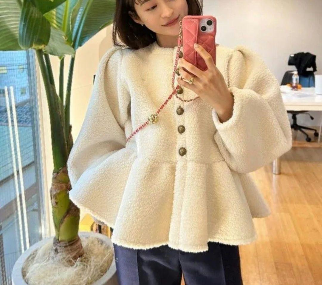 トップス Bibiy ''B'' BOA PEPURAMU CARDIGAN