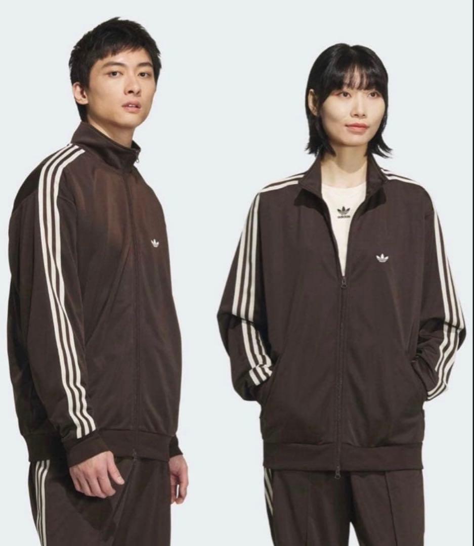 超希少★美品アディダス ベッケンバウアートラックジャケット茶白　ソリュン
