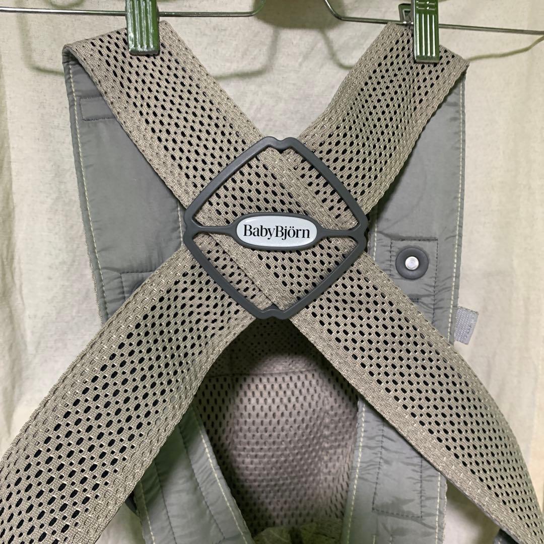 極美品 BabyBjörn ベビーキャリアmini 抱っこ紐 グレーベージュ