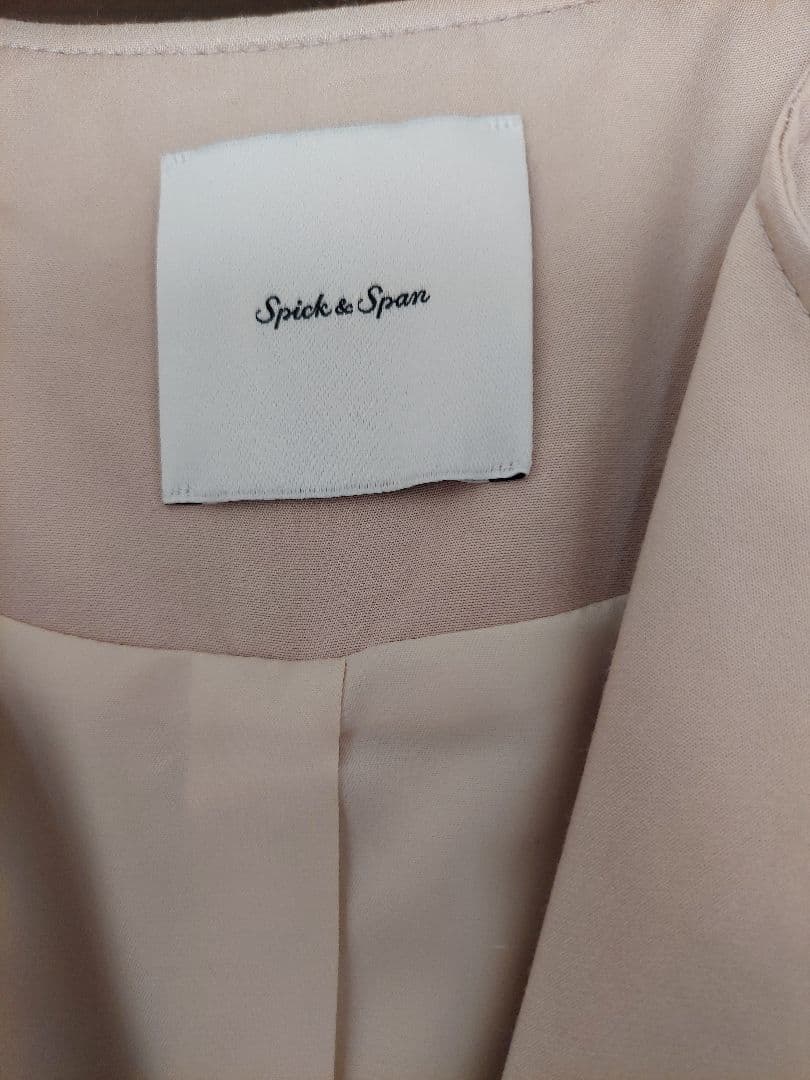 【新品未使用】Spick and Span　C/Cuノーカラートレンチコート