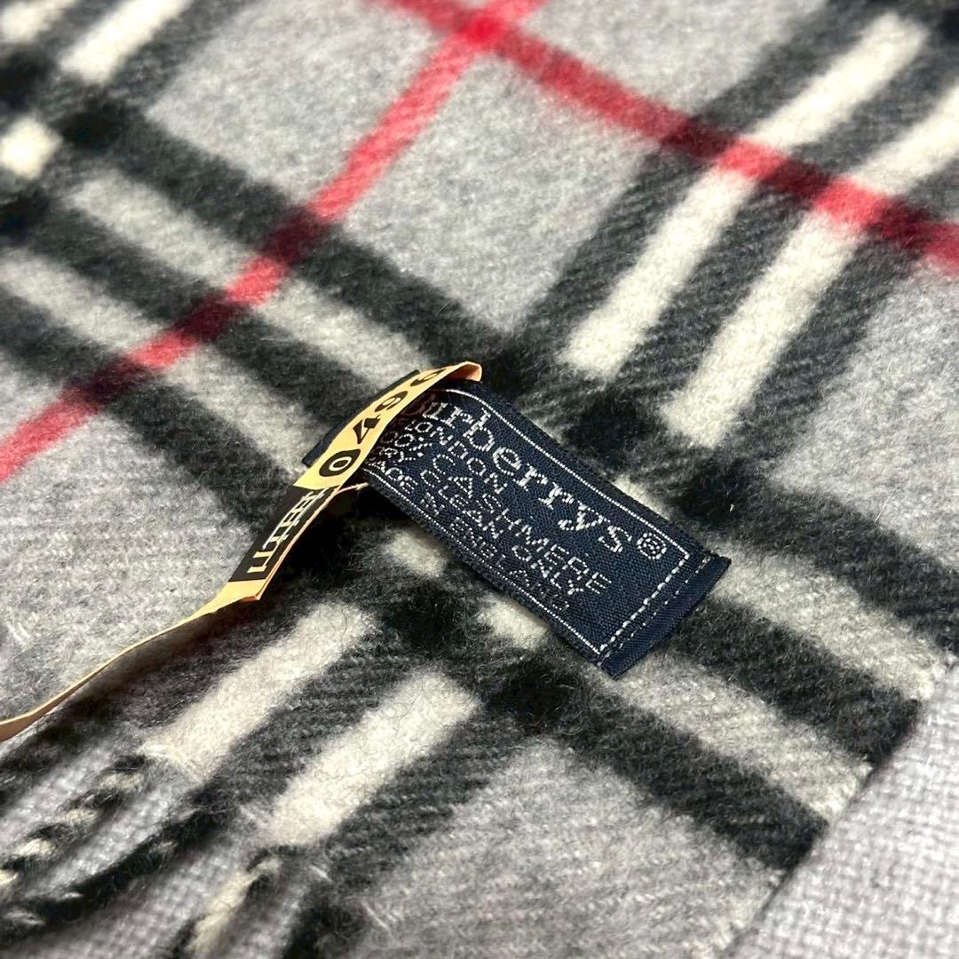 【美品】BURBERRY バーバリー カシミア100% マフラー ノバチェック