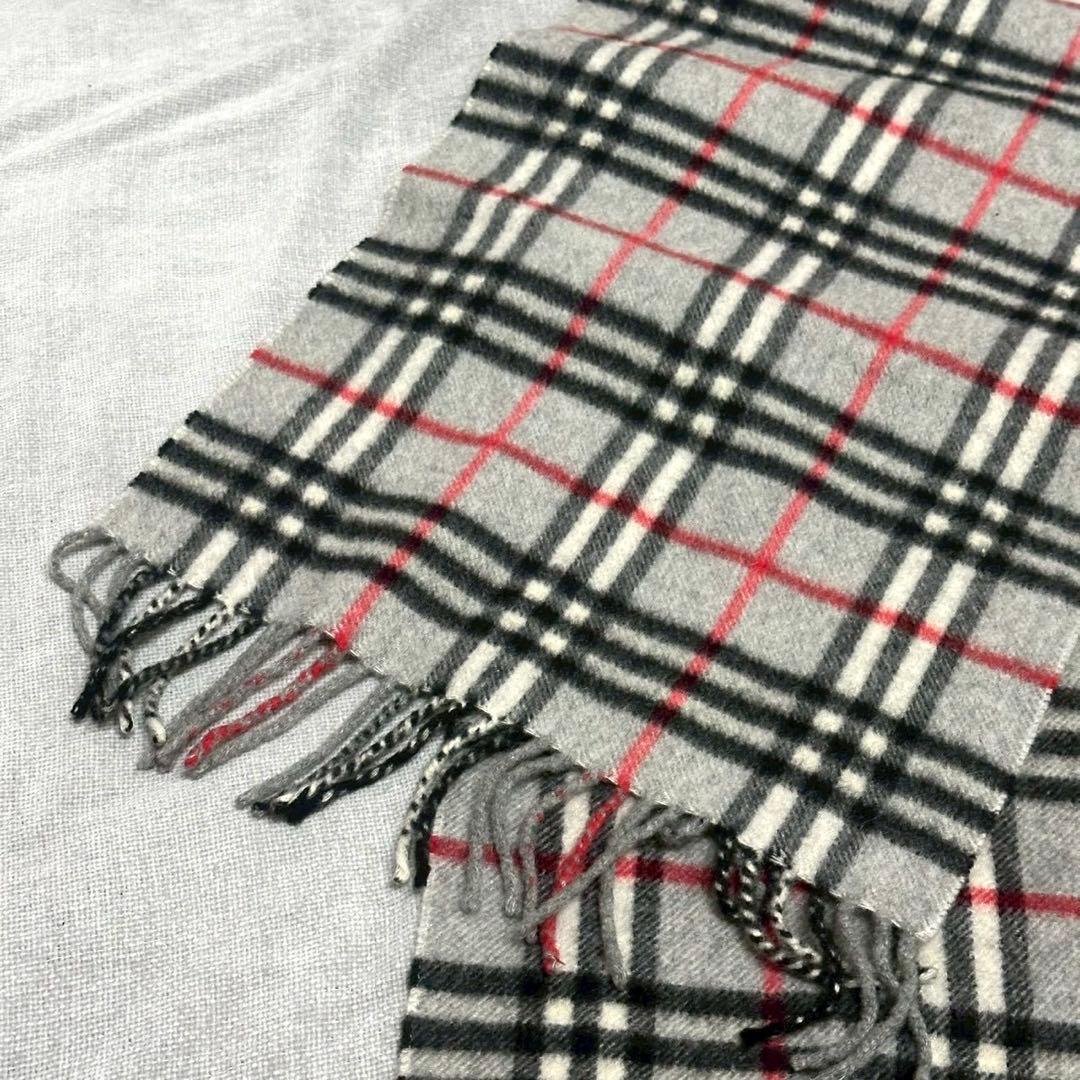 【美品】BURBERRY バーバリー カシミア100% マフラー ノバチェック