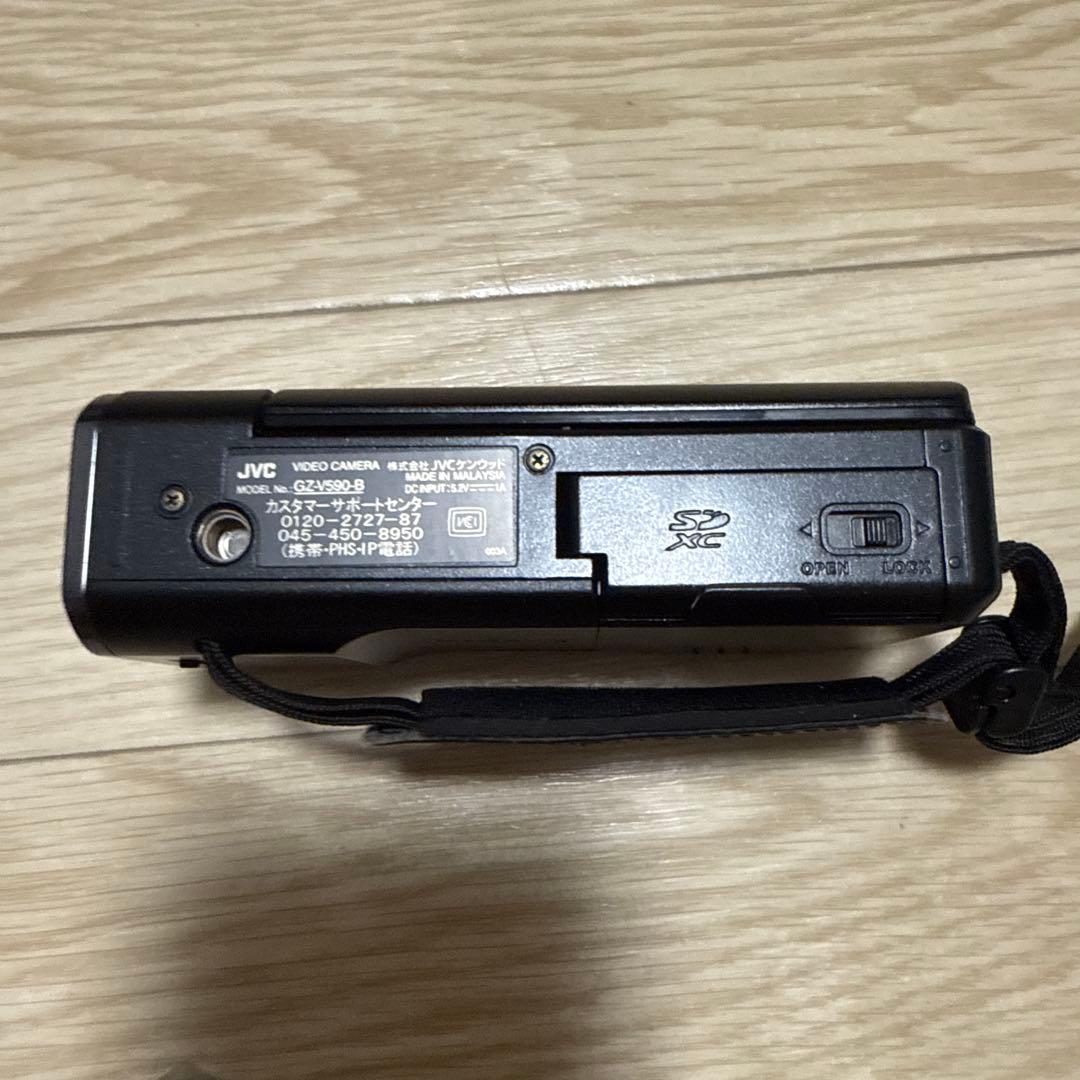 動作確認済み　ビデオカメラ JVC GZ-V590-B