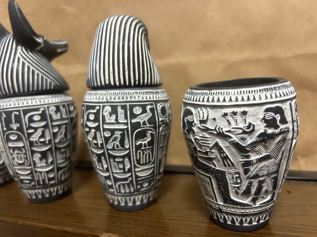 プ*ん様 【エジプト工芸品】カノプス壺