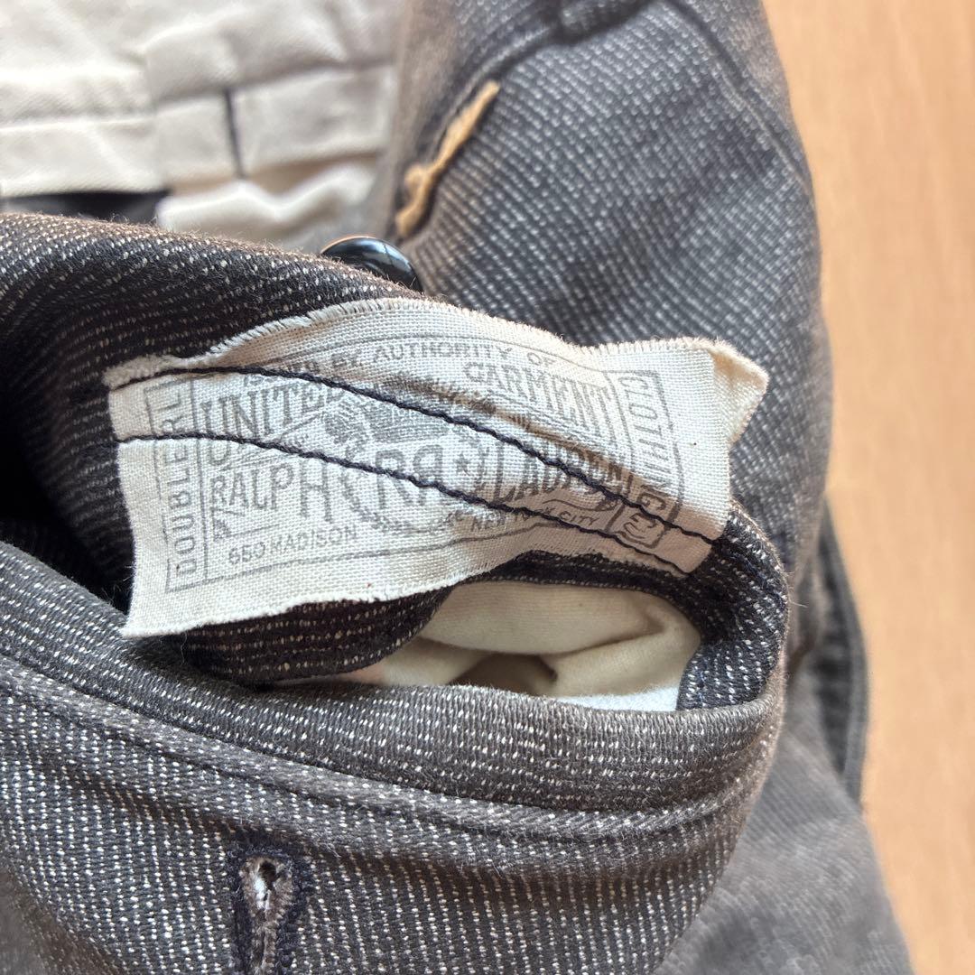 RRL DoubleRL トラウザー パンツ　ブラックシャンブレー 黒シャン