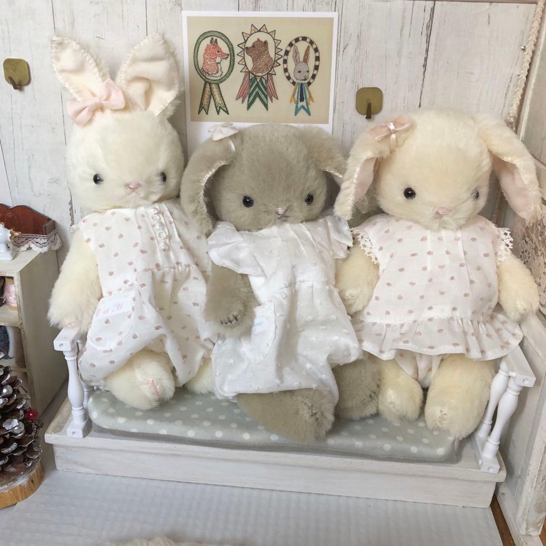 ハンドメイド　ベビーロップちゃん③ うさぎのぬいぐるみ